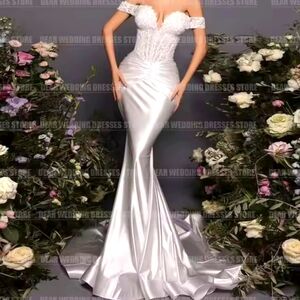 White Wedding Dress with Elegant Design